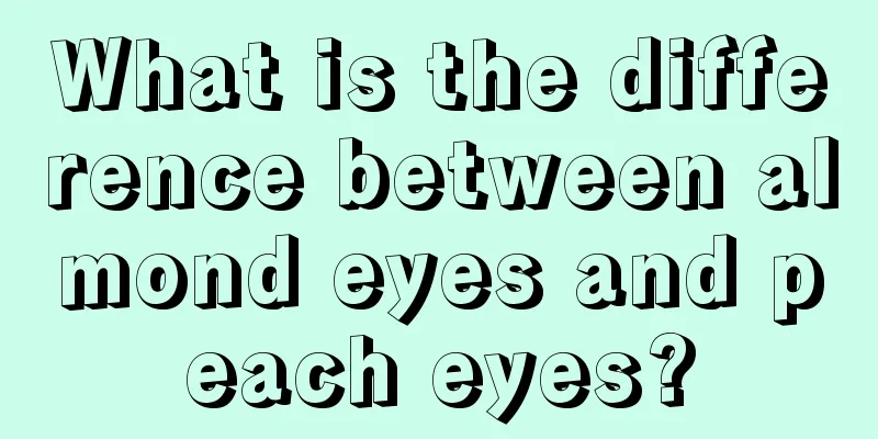 What is the difference between almond eyes and peach eyes?