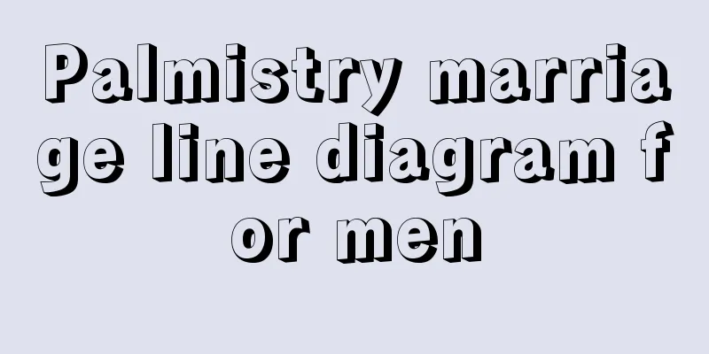 Palmistry marriage line diagram for men