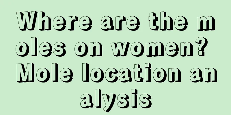 Where are the moles on women? Mole location analysis
