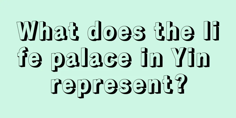 What does the life palace in Yin represent?