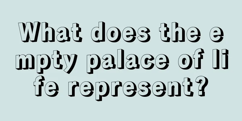 What does the empty palace of life represent?