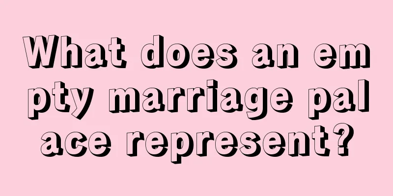 What does an empty marriage palace represent?