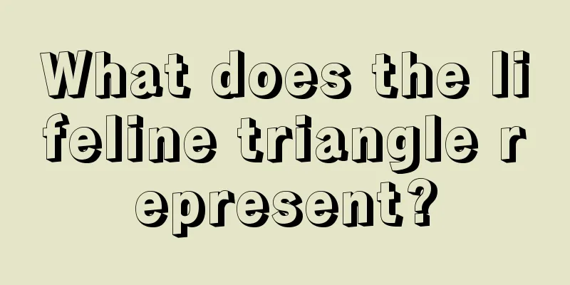 What does the lifeline triangle represent?