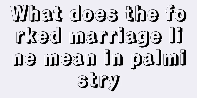 What does the forked marriage line mean in palmistry