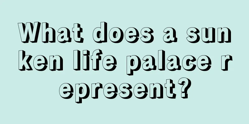 What does a sunken life palace represent?