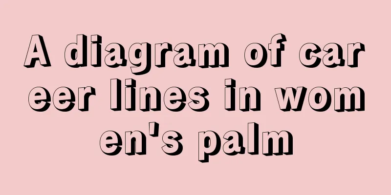A diagram of career lines in women's palm