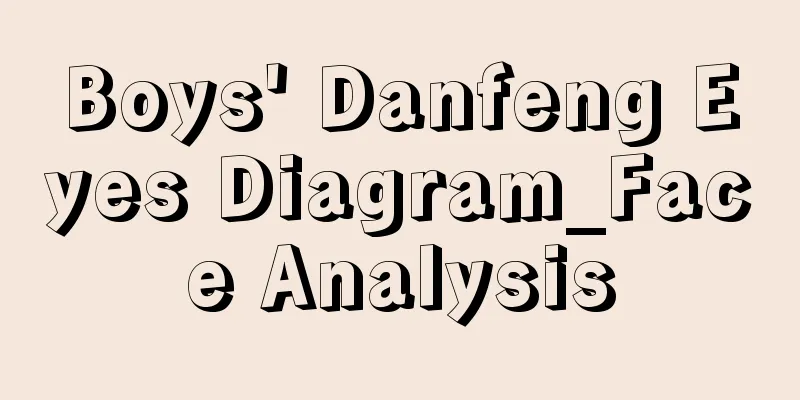 Boys' Danfeng Eyes Diagram_Face Analysis