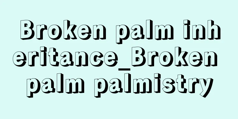 Broken palm inheritance_Broken palm palmistry
