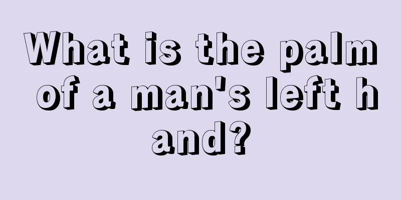 What is the palm of a man's left hand?