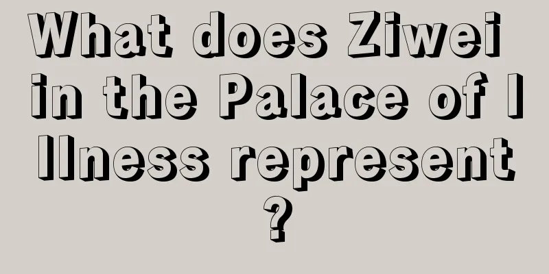 What does Ziwei in the Palace of Illness represent?