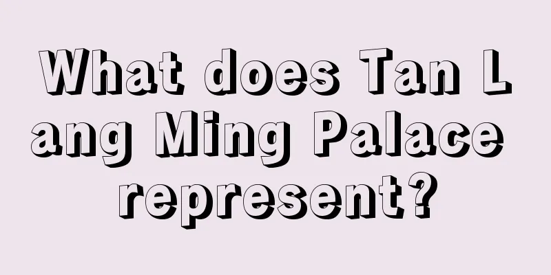 What does Tan Lang Ming Palace represent?