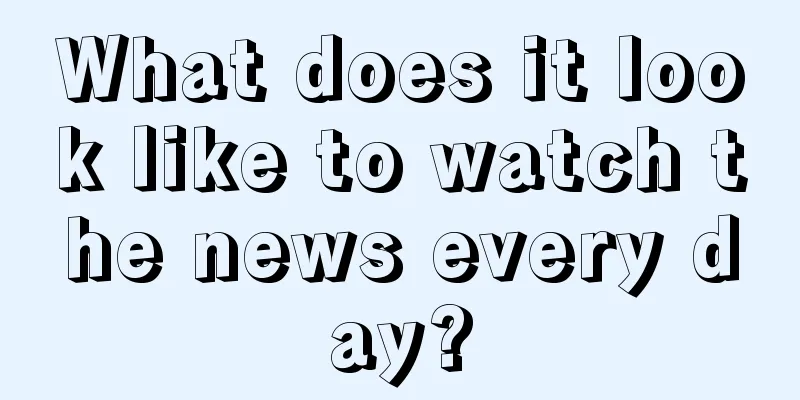 What does it look like to watch the news every day?