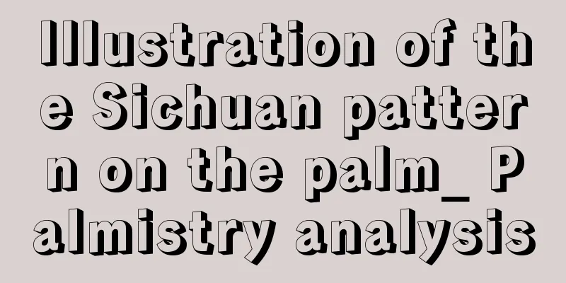 Illustration of the Sichuan pattern on the palm_ Palmistry analysis