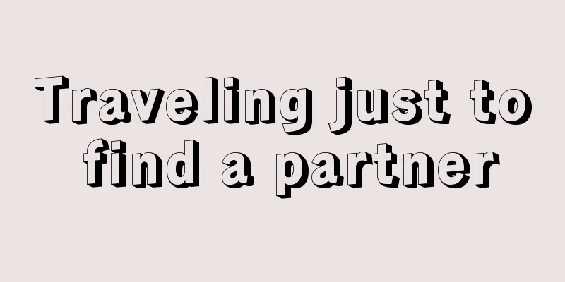 Traveling just to find a partner