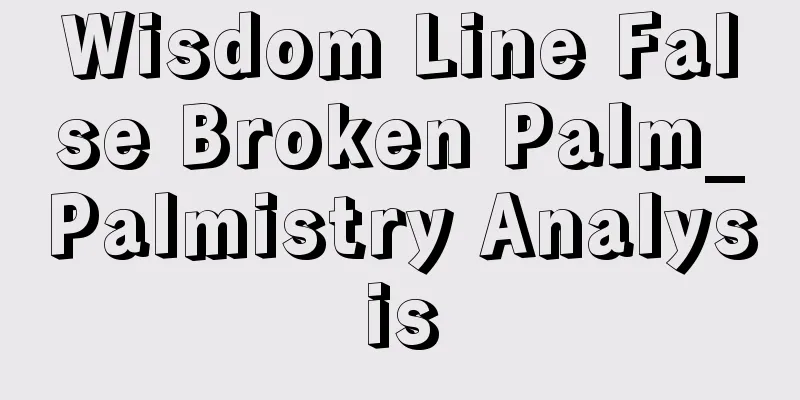 Wisdom Line False Broken Palm_Palmistry Analysis