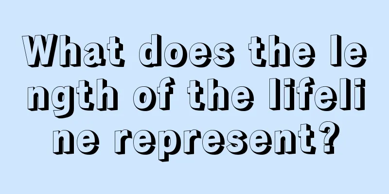 What does the length of the lifeline represent?