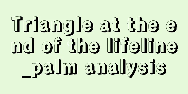 Triangle at the end of the lifeline_palm analysis