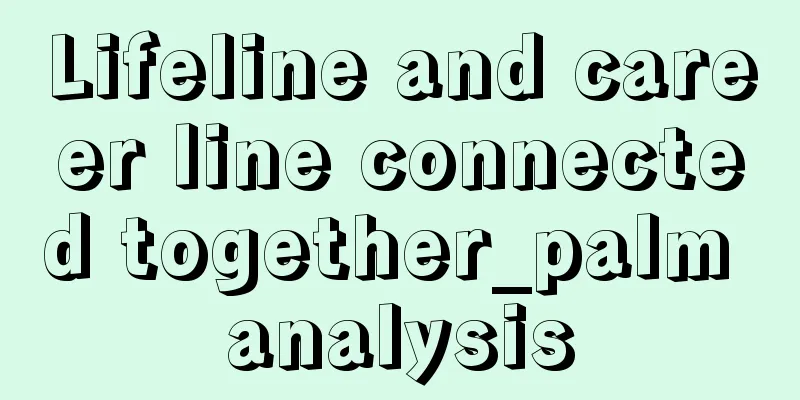 Lifeline and career line connected together_palm analysis