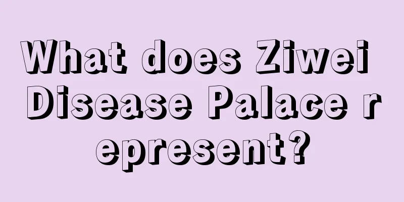 What does Ziwei Disease Palace represent?