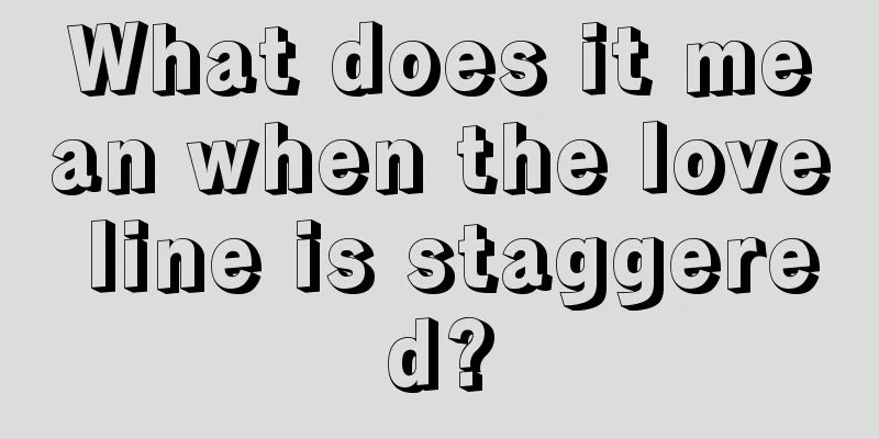 What does it mean when the love line is staggered?