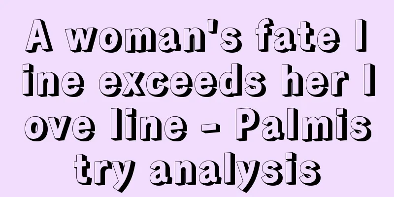 A woman's fate line exceeds her love line - Palmistry analysis