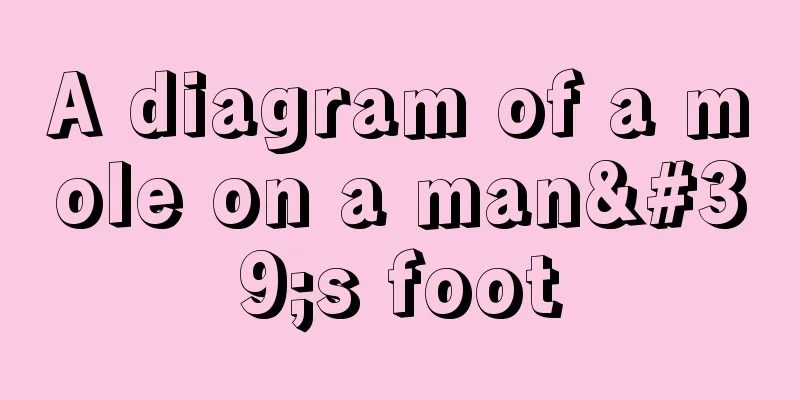 A diagram of a mole on a man's foot