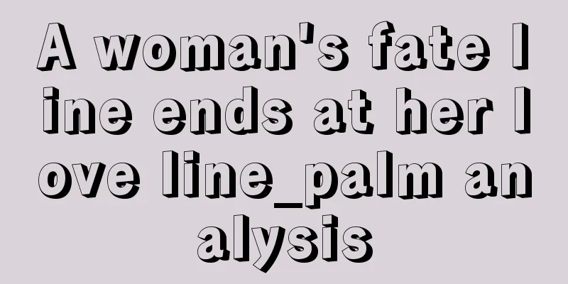 A woman's fate line ends at her love line_palm analysis
