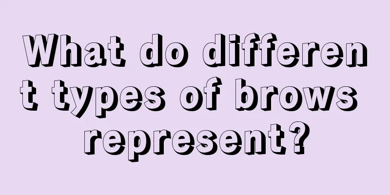 What do different types of brows represent?