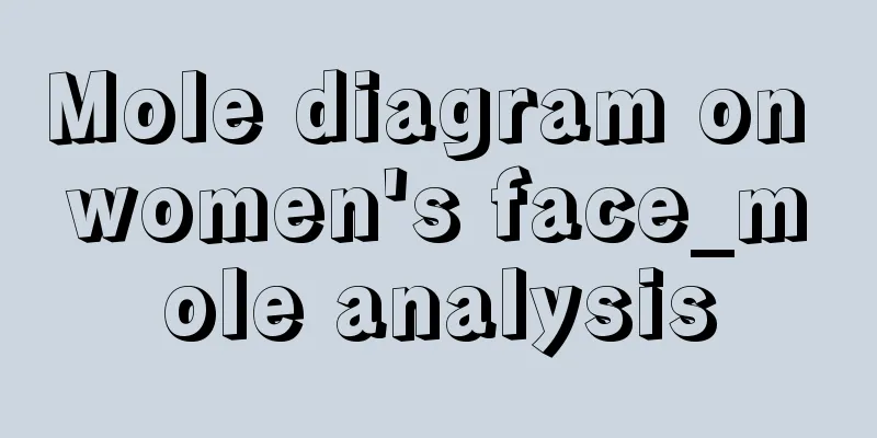 Mole diagram on women's face_mole analysis