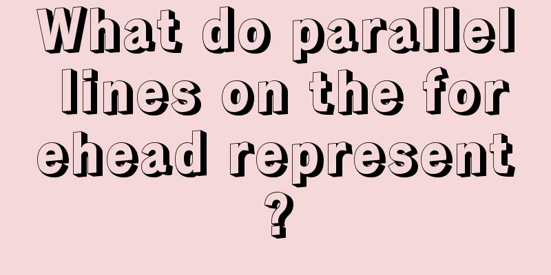 What do parallel lines on the forehead represent?