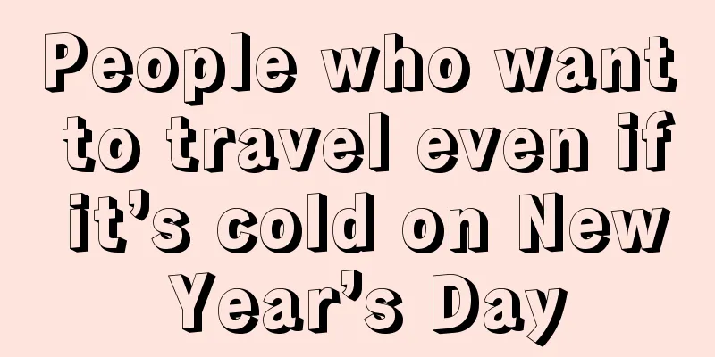 People who want to travel even if it’s cold on New Year’s Day