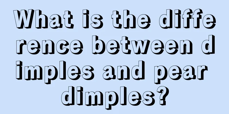 What is the difference between dimples and pear dimples?