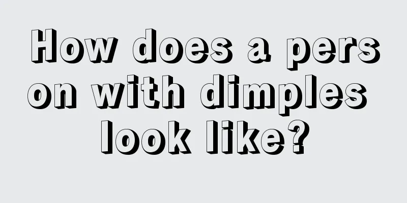 How does a person with dimples look like?