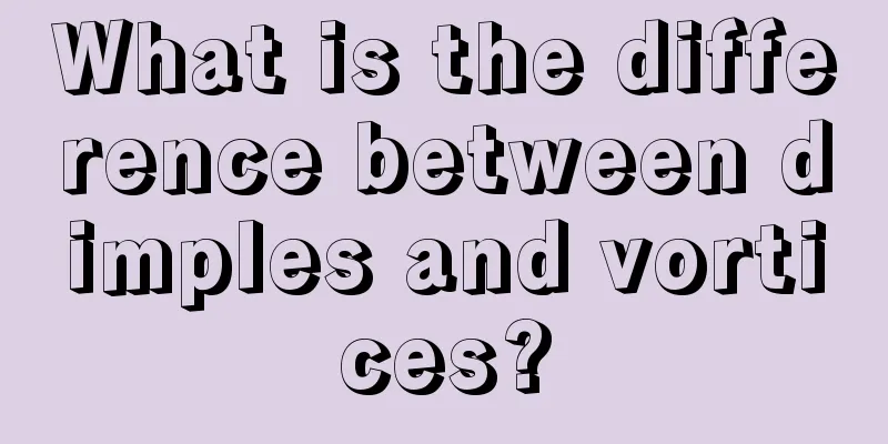 What is the difference between dimples and vortices?