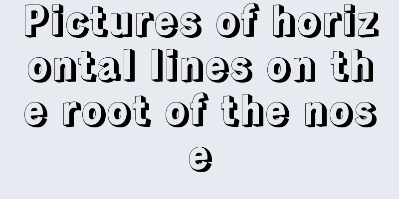 Pictures of horizontal lines on the root of the nose