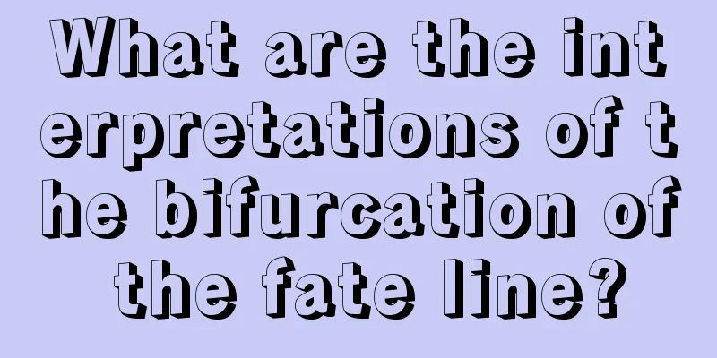 What are the interpretations of the bifurcation of the fate line?