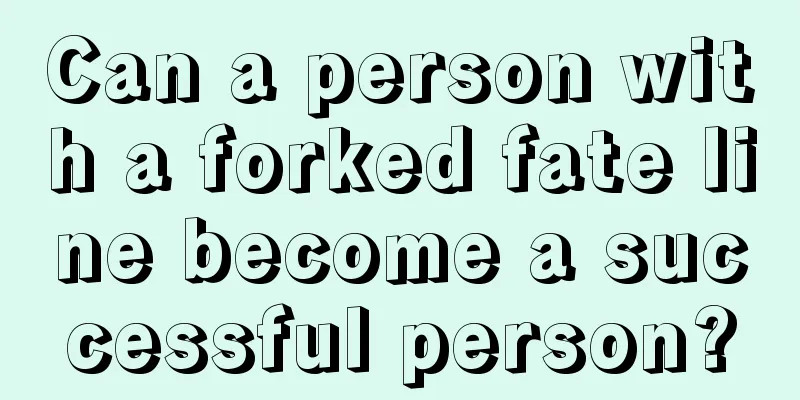 Can a person with a forked fate line become a successful person?