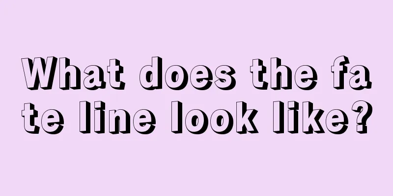 What does the fate line look like?