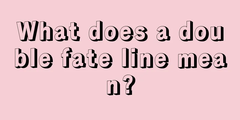 What does a double fate line mean?