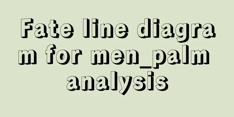Fate line diagram for men_palm analysis