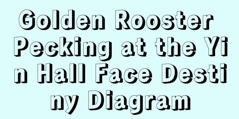 Golden Rooster Pecking at the Yin Hall Face Destiny Diagram