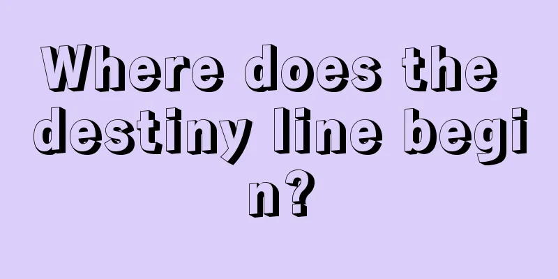 Where does the destiny line begin?