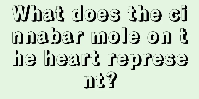 What does the cinnabar mole on the heart represent?