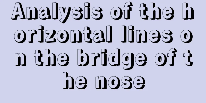 Analysis of the horizontal lines on the bridge of the nose