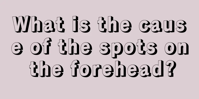 What is the cause of the spots on the forehead?