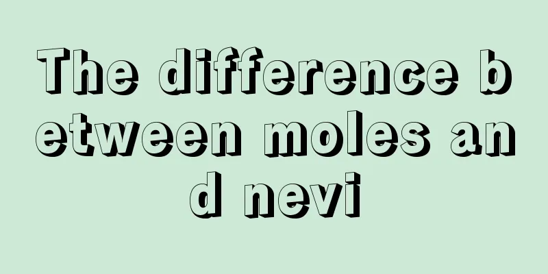 The difference between moles and nevi