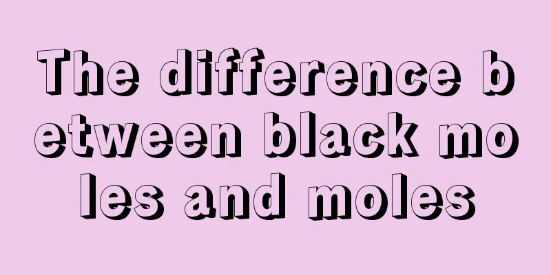 The difference between black moles and moles