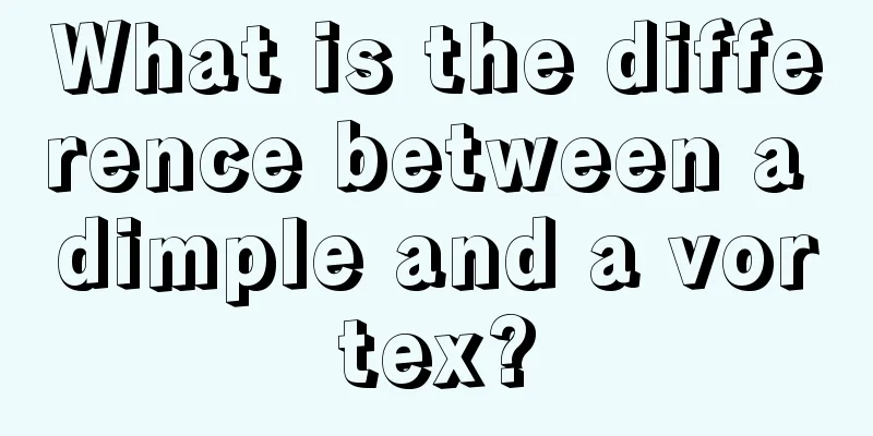 What is the difference between a dimple and a vortex?