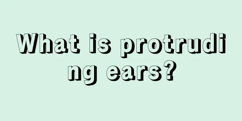 What is protruding ears?