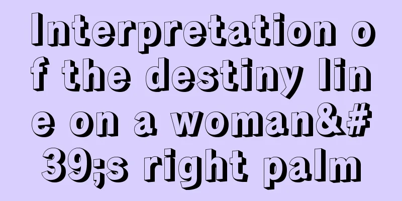 Interpretation of the destiny line on a woman's right palm